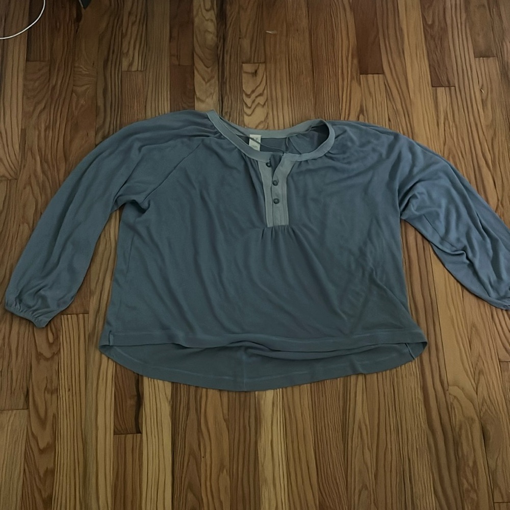Greyish blue free people long sleeve